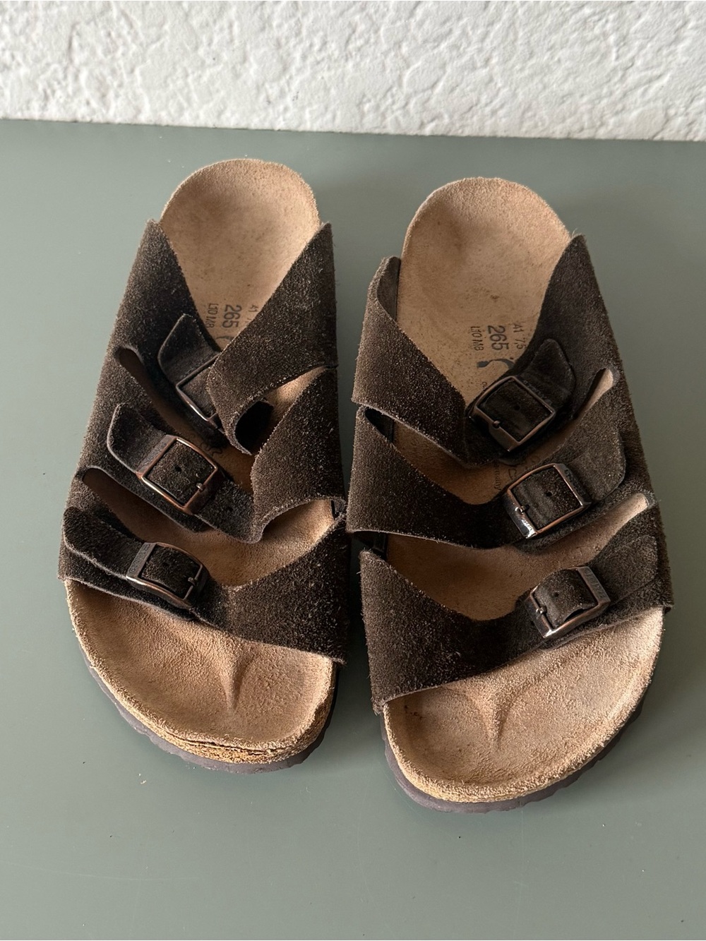 Birkenstock Birkis Florida dark brown suede Sandals size 41